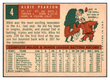 1959 Topps Baseball #004 Albie Pearson Senators EX-MT 524165