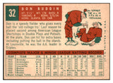 1959 Topps Baseball #032 Don Buddin Red Sox EX-MT 524172