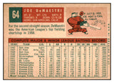 1959 Topps Baseball #064 Joe Demaestri A's EX-MT 524178