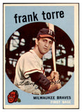 1959 Topps Baseball #065 Frank Torre Braves EX-MT 524179