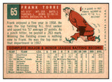 1959 Topps Baseball #065 Frank Torre Braves EX-MT 524179