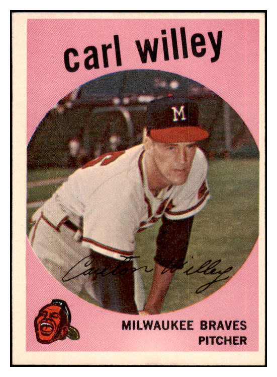 1959 Topps Baseball #095 Carl Willey Braves EX-MT 524189