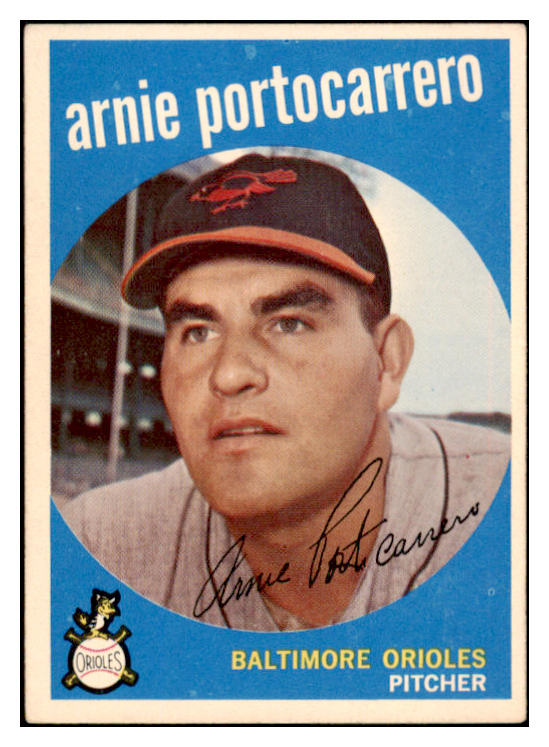 1959 Topps Baseball #098 Arnie Portocarrero Orioles EX-MT 524190