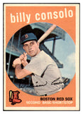1959 Topps Baseball #112 Billy Consolo Red Sox EX-MT 524192
