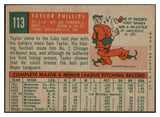 1959 Topps Baseball #113 Taylor Phillips Cubs EX-MT 524193