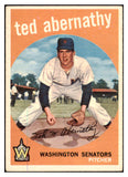 1959 Topps Baseball #169 Ted Abernathy Senators EX-MT 524199