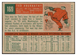 1959 Topps Baseball #169 Ted Abernathy Senators EX-MT 524199