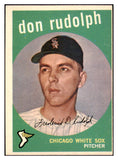 1959 Topps Baseball #179 Don Rudolph White Sox EX-MT 524201