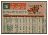 1959 Topps Baseball #182 Milt Graff A's EX-MT 524202