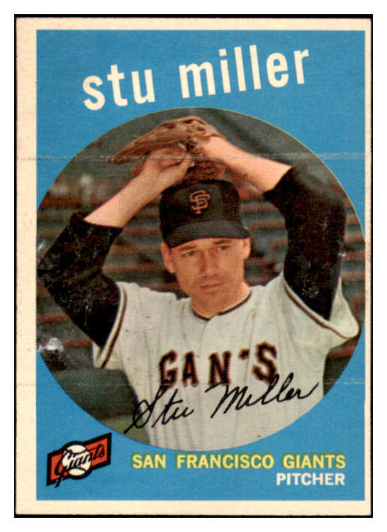 1959 Topps Baseball #183 Stu Miller Giants EX-MT 524203