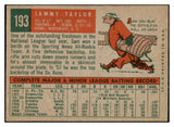 1959 Topps Baseball #193 Sammy Taylor Cubs EX-MT 524206