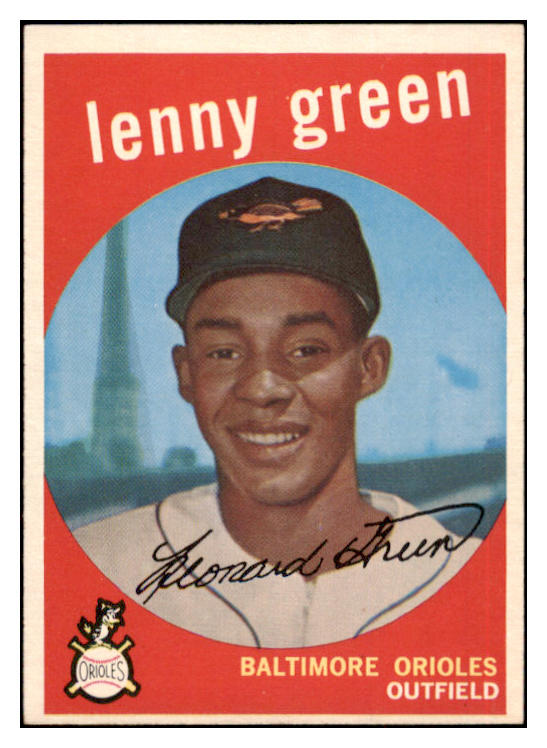 1959 Topps Baseball #209 Lenny Green Orioles EX-MT 524209