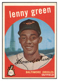 1959 Topps Baseball #209 Lenny Green Orioles EX-MT 524209