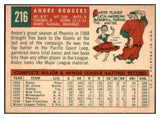 1959 Topps Baseball #216 Andre Rodgers Giants EX-MT 524212