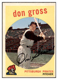 1959 Topps Baseball #228 Don Gross Pirates EX-MT 524214