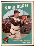 1959 Topps Baseball #238 Gene Baker Pirates EX-MT 524216