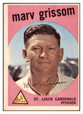 1959 Topps Baseball #243 Marv Grissom Cardinals EX-MT 524217