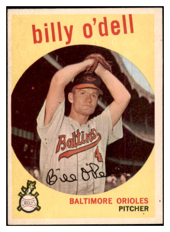 1959 Topps Baseball #250 Billy O'Dell Orioles EX-MT 524220