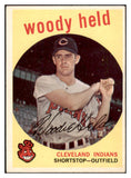 1959 Topps Baseball #266 Woodie Held Indians EX-MT 524224