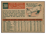 1959 Topps Baseball #269 Jack Meyer Phillies EX-MT 524226