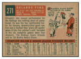 1959 Topps Baseball #271 Orlando Pena Reds EX-MT 524227