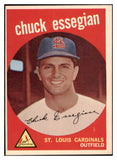 1959 Topps Baseball #278 Chuck Essegian Cardinals EX-MT 524233