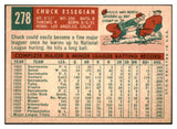 1959 Topps Baseball #278 Chuck Essegian Cardinals EX-MT 524233