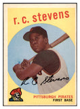 1959 Topps Baseball #282 R.C. Stevens Pirates EX-MT 524234