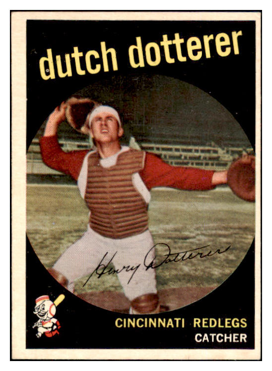 1959 Topps Baseball #288 Dutch Dotterer Reds EX-MT 524235