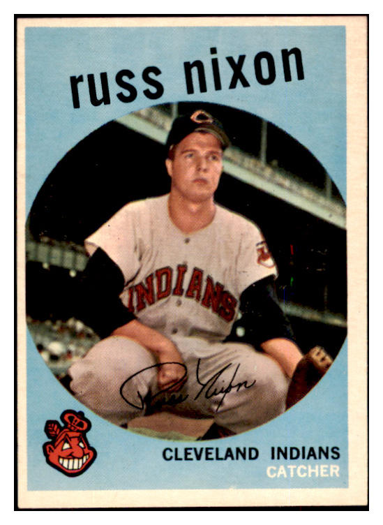 1959 Topps Baseball #344 Russ Nixon Indians EX-MT 524246