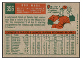 1959 Topps Baseball #356 Bob Mabe Reds EX-MT 524247