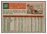 1959 Topps Baseball #361 Willard Nixon Red Sox EX-MT 524248