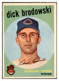 1959 Topps Baseball #371 Dick Brodowski Indians EX-MT 524252