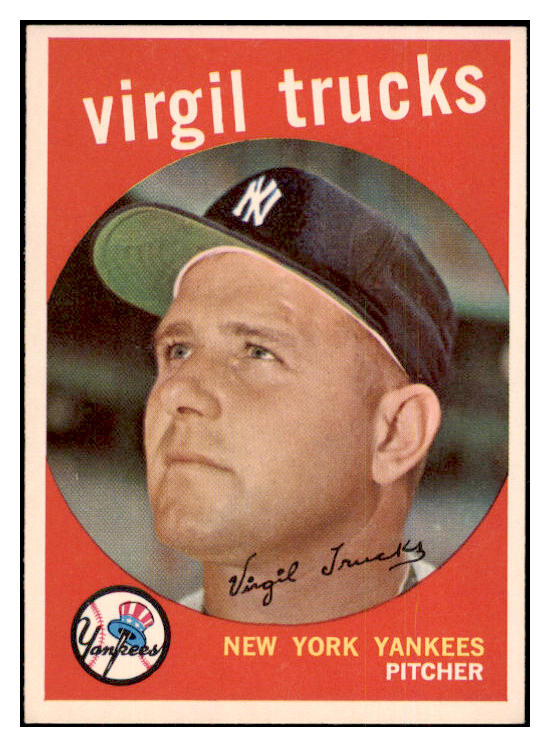 1959 Topps Baseball #417 Virgil Trucks Yankees EX-MT 524256