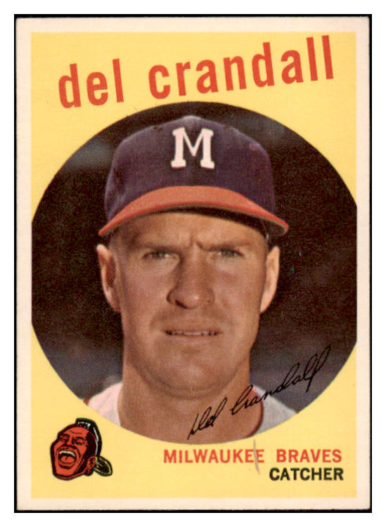 1959 Topps Baseball #425 Del Crandall Braves EX-MT 524258