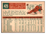 1959 Topps Baseball #425 Del Crandall Braves EX-MT 524258