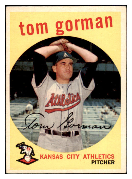 1959 Topps Baseball #449 Tom Gorman A's EX-MT 524261