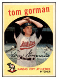 1959 Topps Baseball #449 Tom Gorman A's EX-MT 524261