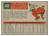 1959 Topps Baseball #449 Tom Gorman A's EX-MT 524261