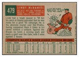 1959 Topps Baseball #479 Lindy McDaniel Cardinals EX-MT 524262