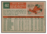 1959 Topps Baseball #482 Russ Meyer A's EX-MT 524263