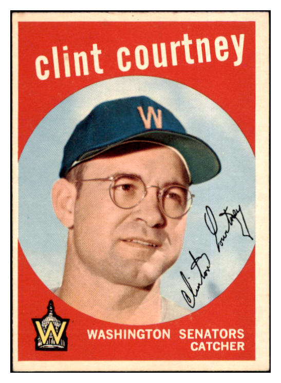 1959 Topps Baseball #483 Clint Courtney Senators EX-MT 524264