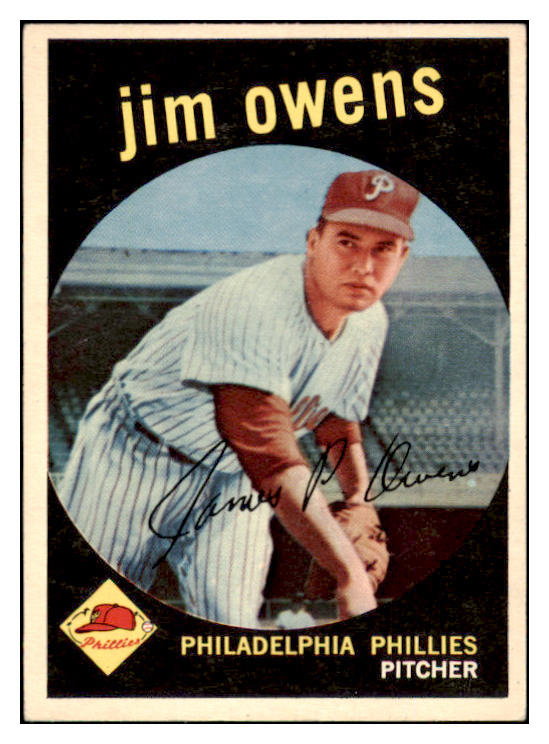1959 Topps Baseball #503 Jim Owens Phillies EX-MT 524266