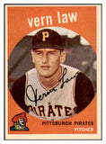 1959 Topps Baseball #012 Vern Law Pirates NR-MT 524269