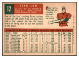 1959 Topps Baseball #012 Vern Law Pirates NR-MT 524269