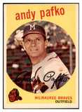 1959 Topps Baseball #027 Andy Pafko Braves NR-MT 524271