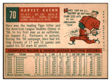 1959 Topps Baseball #070 Harvey Kuenn Tigers NR-MT 524276