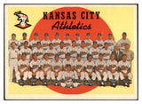 1959 Topps Baseball #172 Kansas City A's Team NR-MT 524294