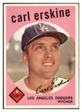 1959 Topps Baseball #217 Carl Erskine Dodgers EX-MT 524298