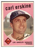 1959 Topps Baseball #217 Carl Erskine Dodgers EX-MT 524299